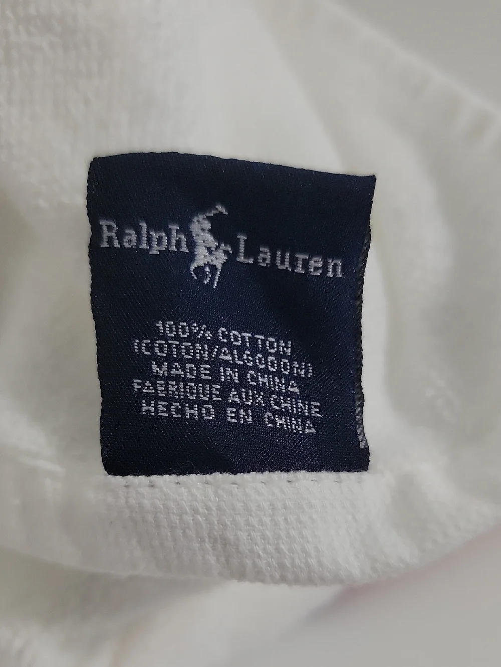 Ralph Lauren White Polo Bear Graphic Extra Large Towel